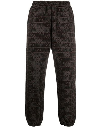 Moschino Pantalon de jogging à taille élastiquée - Noir