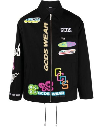 Gcds グラフィック シャツジャケット - ブラック