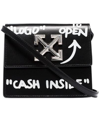 Off-White c/o Virgil Abloh Jitney 0.7 Cash Inside Crossbody Bag - Black