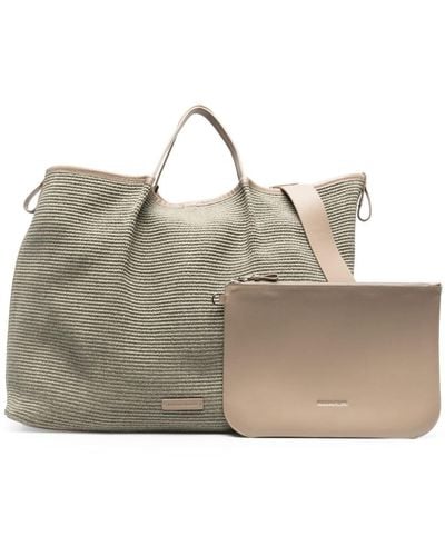 Fabiana Filippi Borsa tote con applicazione - Verde