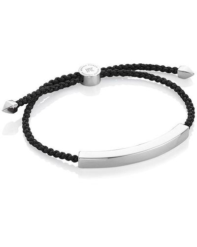 Monica Vinader Linear Large Bracelet - Black