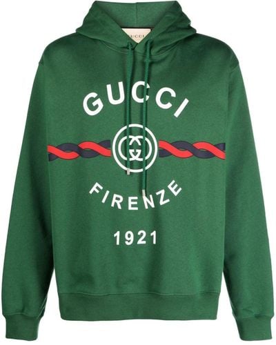 Gucci Hoodie Met GG-logo - Groen