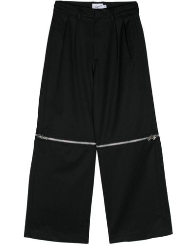 VAQUERA Pantaloni sartoriali con zip - Nero