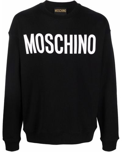 Moschino Sweater Met Logoprint - Zwart