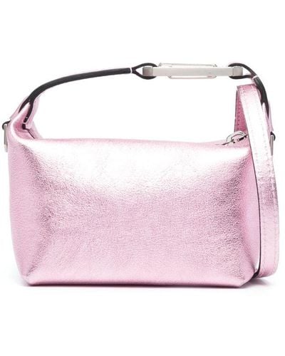 Eera Tiny Moon Leather Tote Bag - Pink