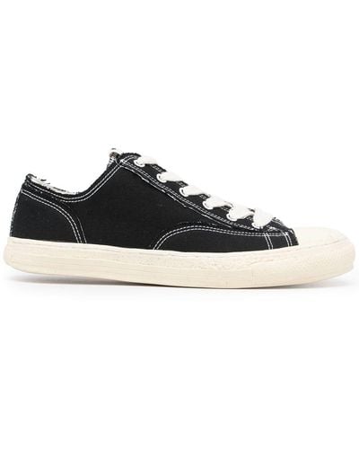 Maison Mihara Yasuhiro General Scale Contrast Toe-cap Sneakers - Black