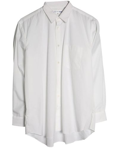 Comme des Garçons Long-sleeve cotton shirt - Weiß
