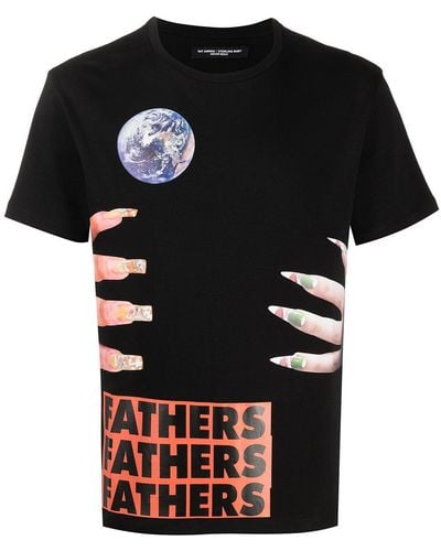 Raf Simons X Sterling Ruby 'fathers' Tシャツ - ブラック