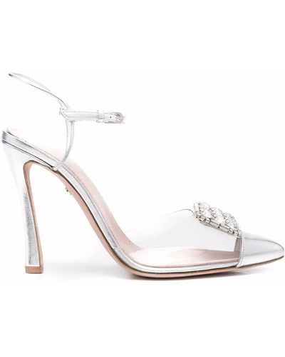 Giambattista Valli Crystal Embellished Heels - Gray