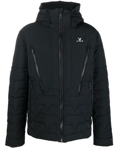 Vuarnet Chest Logo-print Hooded Jacket - Black