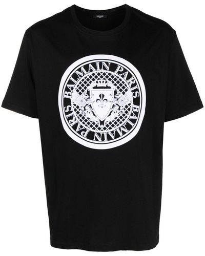 Balmain Coin Tシャツ - ブラック