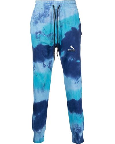 Mauna Kea Tie-dye Print Track Trousers - Blue