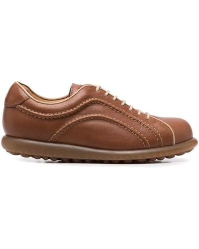 Camper Ribbed Lace-up Shoes - Brown