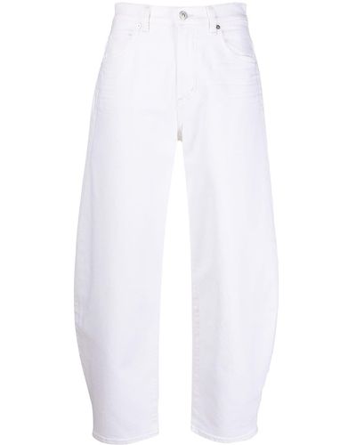 Citizens of Humanity Calista Tapered Cropped Jeans - White
