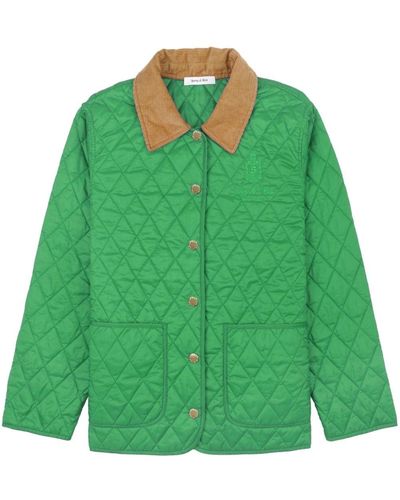 Sporty & Rich Vendome Quilted Jacket - Green