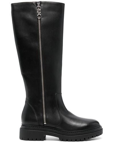 MICHAEL Michael Kors Regan Leather Boots - Black