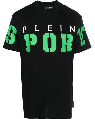 Philipp Plein Camiseta SS con logo estampado - Verde