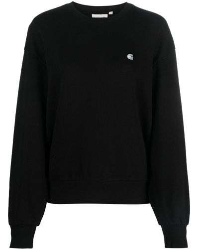 Carhartt Embroidered-logo Cotton Sweatshirt - Black