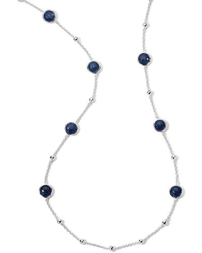 Ippolita Sterling Silver Ball And Stone Sodalite Necklace - White