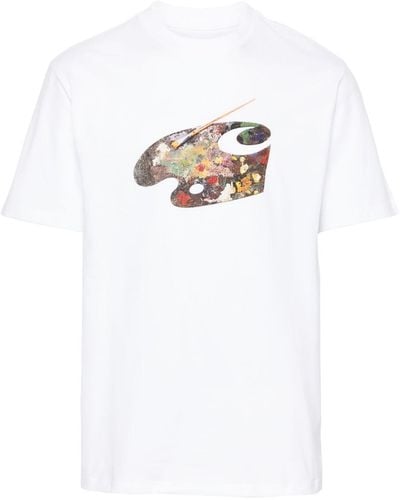 Carhartt Palette-print Cotton T-shirt - White