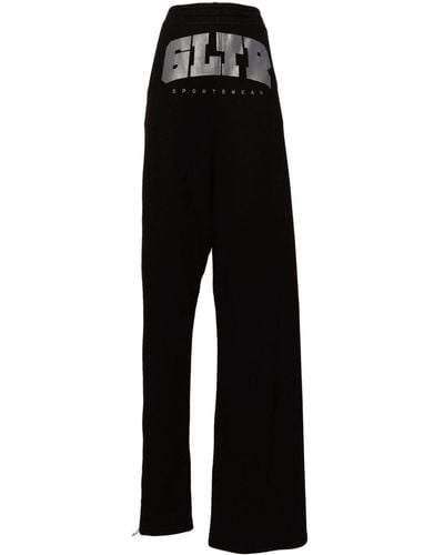 Jean Paul Gaultier The Gltr Cotton Sweatshirt Dress - Black