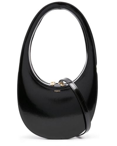 Coperni Swipe Leather Shoulder Bag - Black