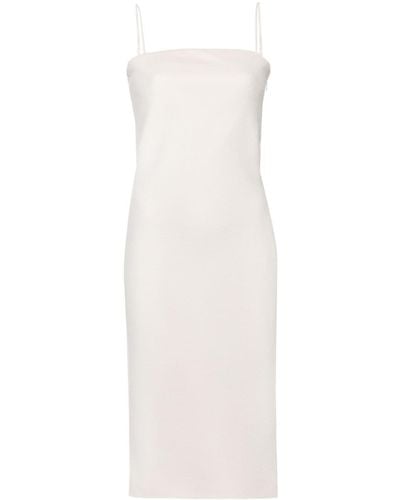Claudie Pierlot Bouclé Slip Midi Dress - White