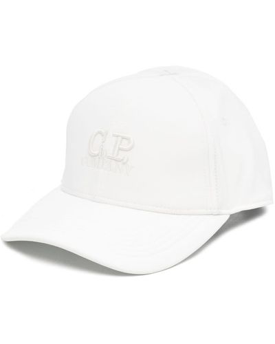 C.P. Company Logo-embroidered Baseball Cap - White