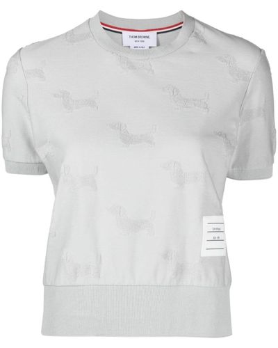 Thom Browne Hector T-Shirt - Weiß