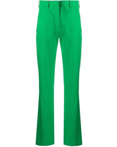 Laneus Pantalones de talle alto acampanados - Verde