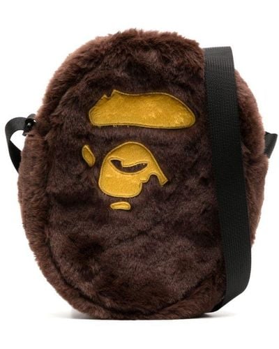 A Bathing Ape Ape Head Shoulder Bag - Black