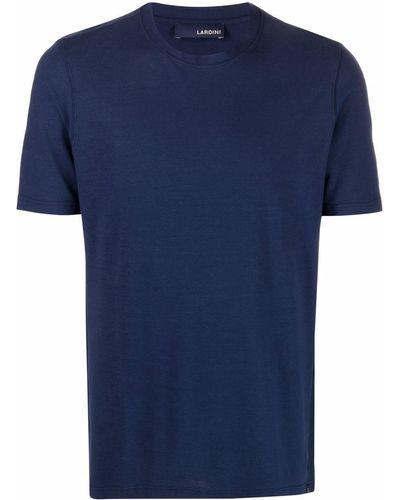 Lardini T-shirt Met Ronde Hals - Blauw
