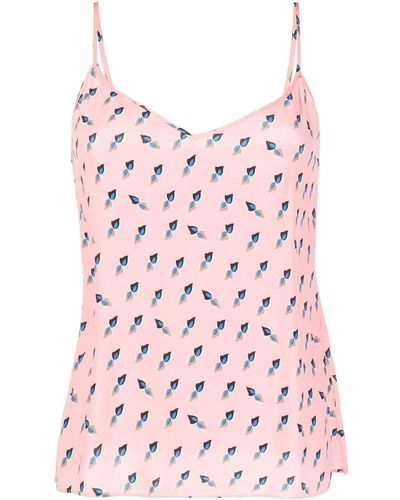 Diane von Furstenberg Graphic-print Top - Pink