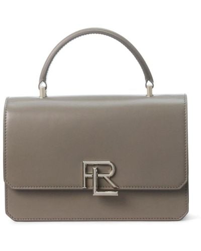 Ralph Lauren Collection Rl 888 Leather Crossbody Bag - Grey