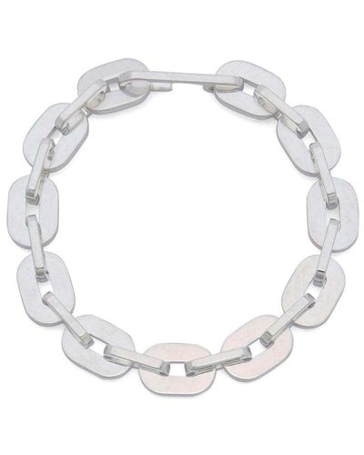 Jil Sander Chain-link Bracelet - White
