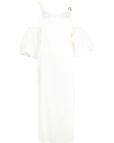 Rejina Pyo Stevie Puff Off-shoulder Dress - White