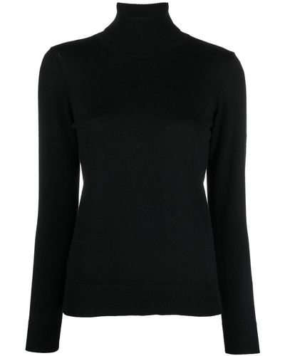 A.P.C. Fine-knit Roll-neck Sweater - Black