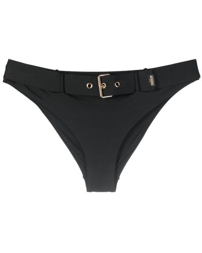 Moschino Bragas de bikini con cinturón - Negro