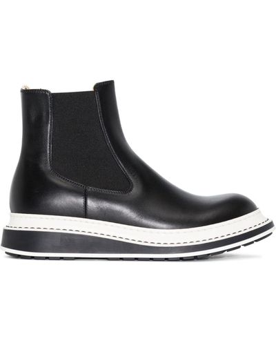 Loewe Bottines chelsea à plateforme - Noir