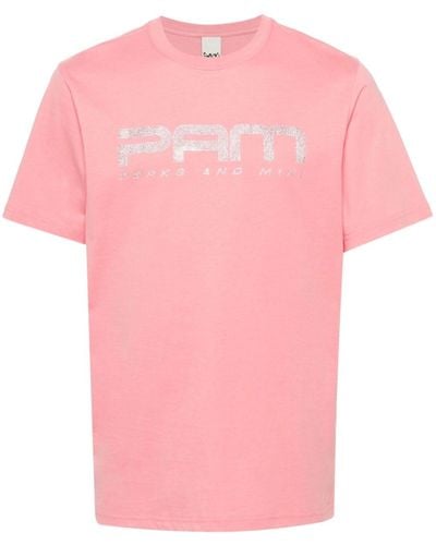 Perks And Mini Cosmos T-Shirt mit Logo-Verzierung - Pink