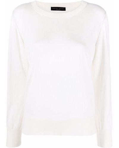 Fabiana Filippi Silk Blend Knit Top - White