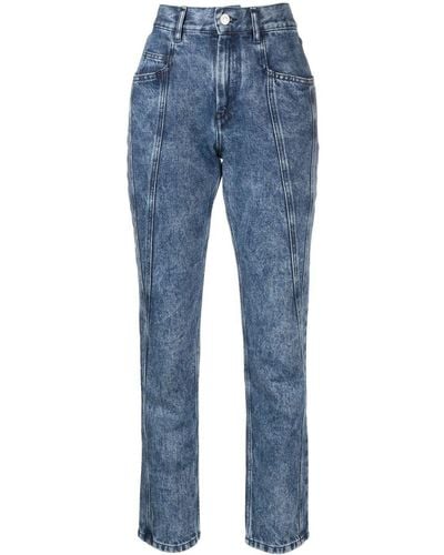 Isabel Marant Jeans dritti crop - Blu