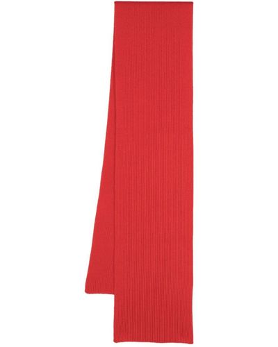 Chinti & Parker Ribbed Wool-blend Scarf - Red