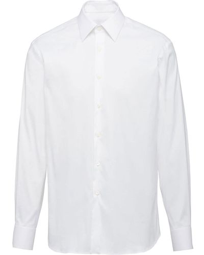 Prada Stretch Poplin Shirt - White