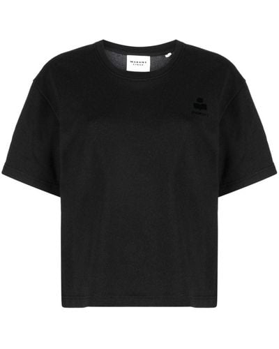 Isabel Marant Logo-print Short-sleeve T-shirt - Black