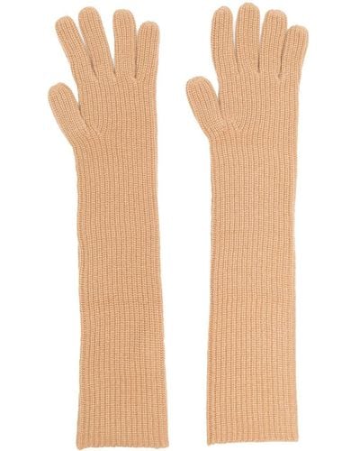 Loulou Studio Milos Cashmere Gloves - Natural