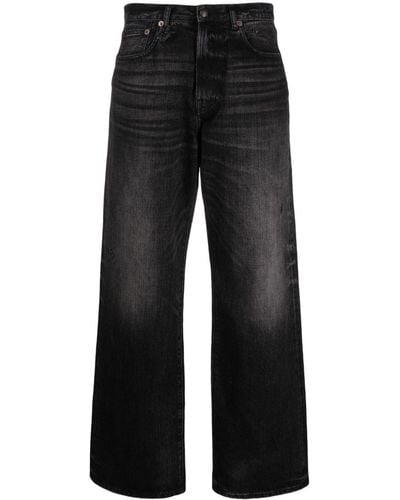 R13 High-rise Wide-leg Jeans - Black
