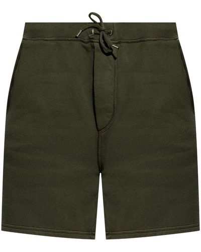 DSquared² Drawstring-fastening Cotton Shorts - Green