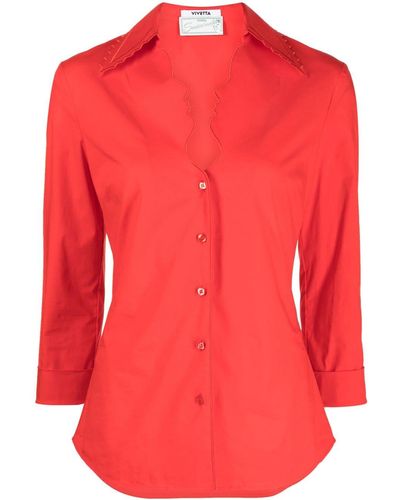Vivetta Profiles Buttoned Shirt - Red