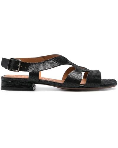 Chie Mihara Taini Leather Sandals - Black